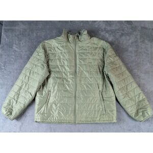 DUCKS UNLIMITED - Men's Lightweight Olive Green Puffer Jacket‎ - Size Large